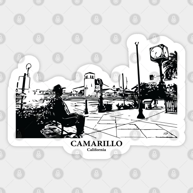 Camarillo - California Sticker by Lakeric
